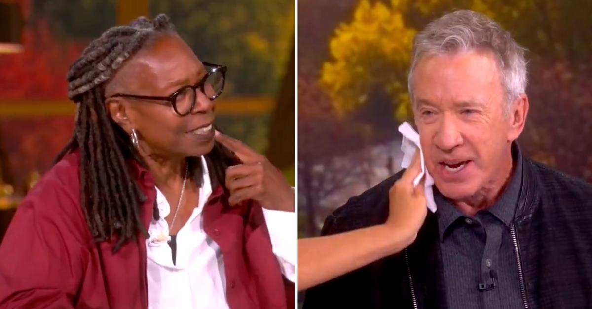 Photo of Whoopi Goldberg and Tim Allen on 'The View.'