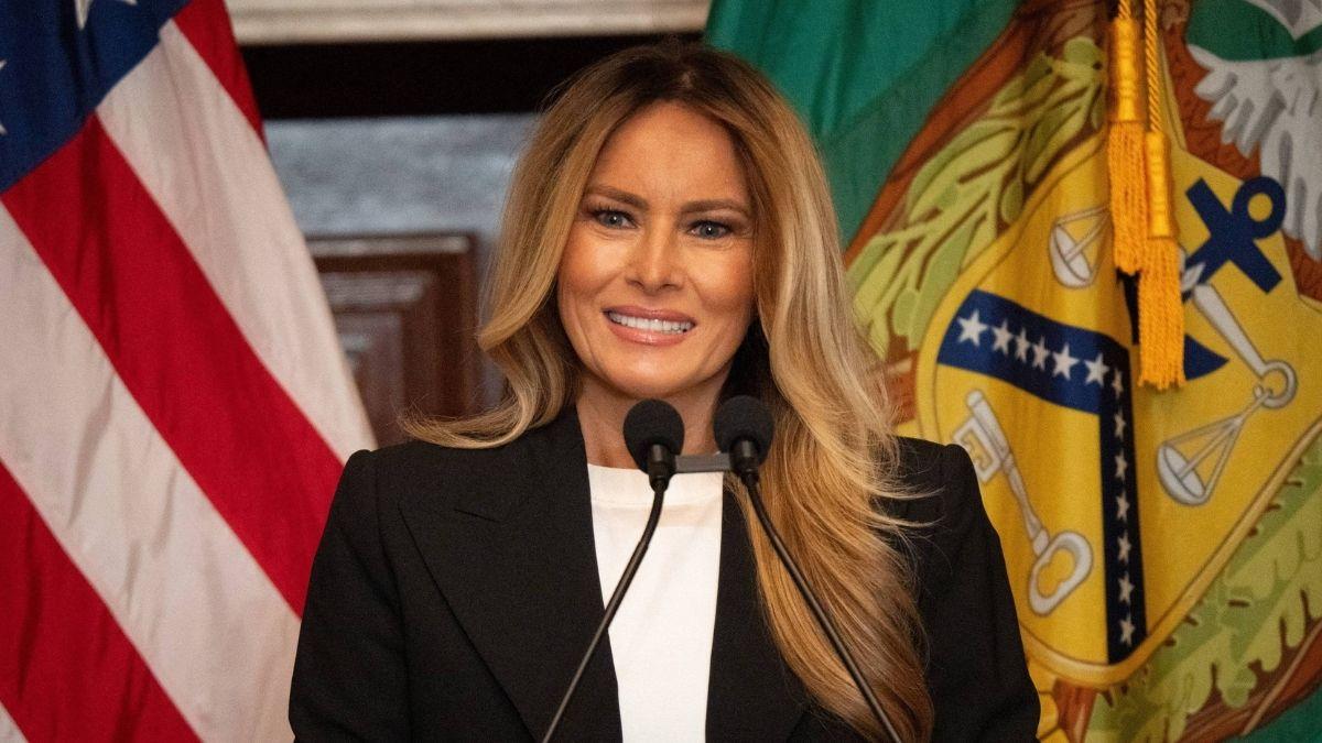 Image of He turned the security upgrade into a joke about Melania Trump.