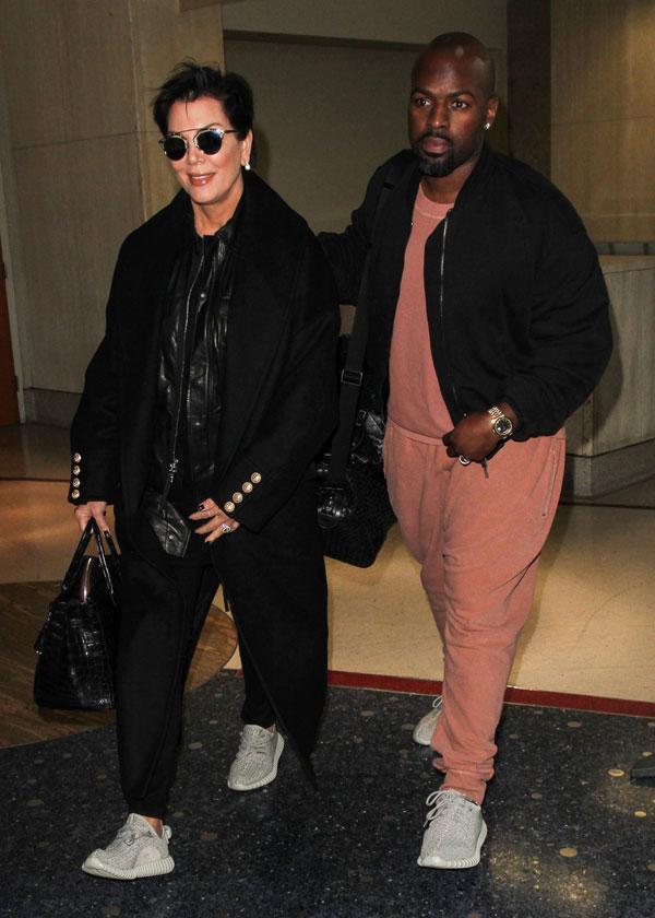 Is Kris Jenner engaged to Corey Gamble? Star spotted wearing huge diamond  ring at LAX - Mirror Online