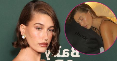 hailey bieber bra undies photoshoot