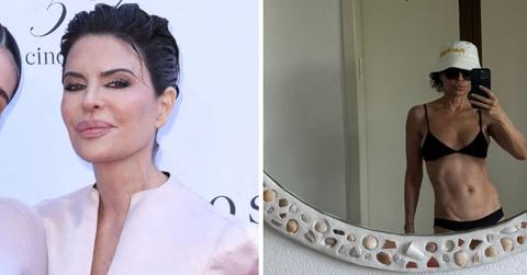 lisa rinna black bikini instagram