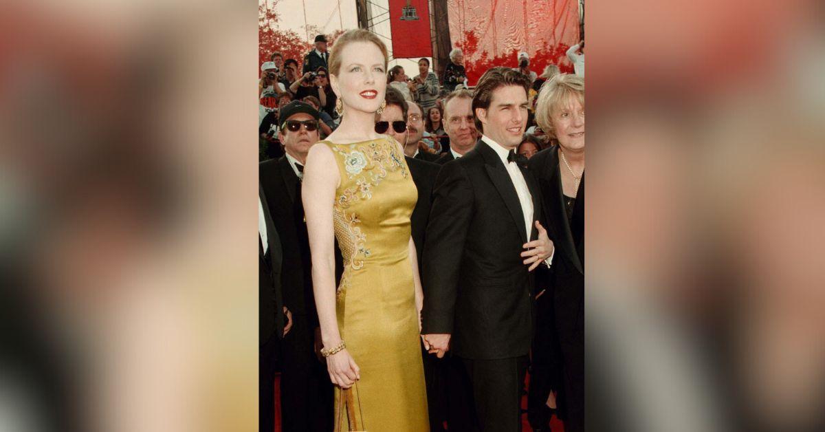 image of Tom Cruise's ex-wife Nicole Kidman always towered over him when they stepped out together.