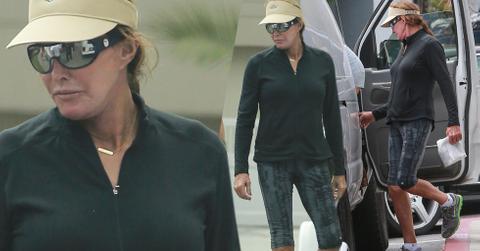Caitlyn jenner laughs running errands malibu
