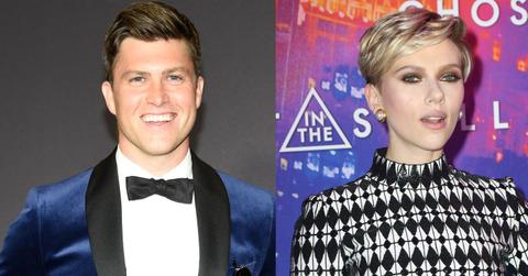 Colin Jost Gushes Girlfriend Scarlett Johansson After Divorce Emmys hero