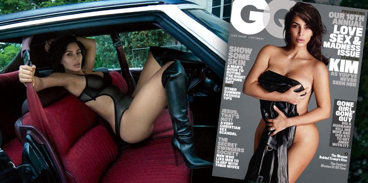 Kim Kardashian Naked Weight Loss GQ Magazine Cover