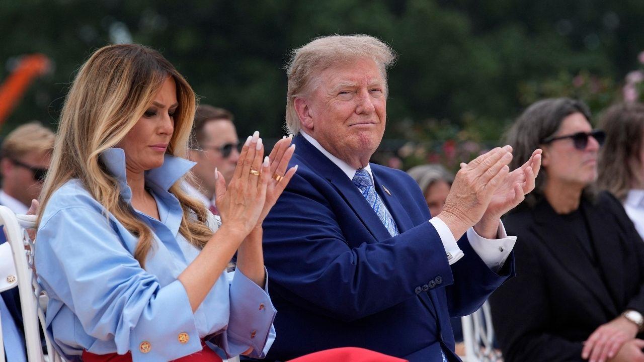 photo of Melania is said to live a nearly totally separate life from Donald. 