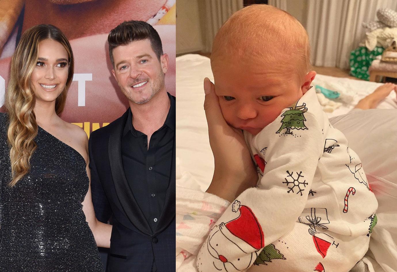 Robin Thicke and April love Geary Celebrity Babies of 2020