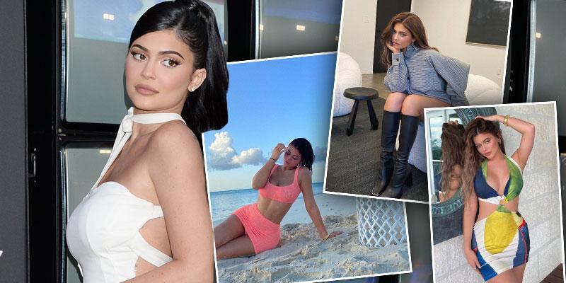 Kylie Jenner poses in sexy Gucci bra as she shows off new blonde
