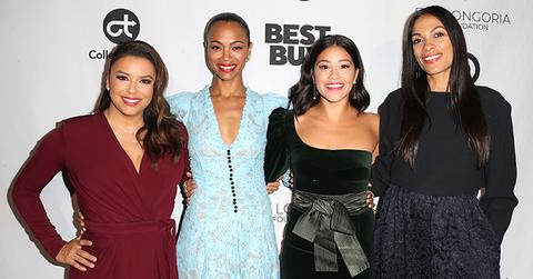 Zoe saldana gina rodriguez rosario dawson eva longoria gala main