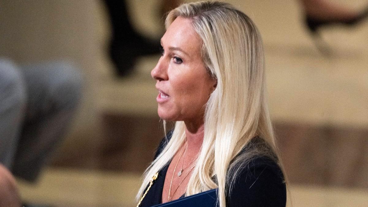 image of Marjorie Taylor Greene resigned from Congress in January.