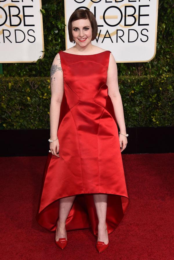 Lena dunham 72nd golden globe 02