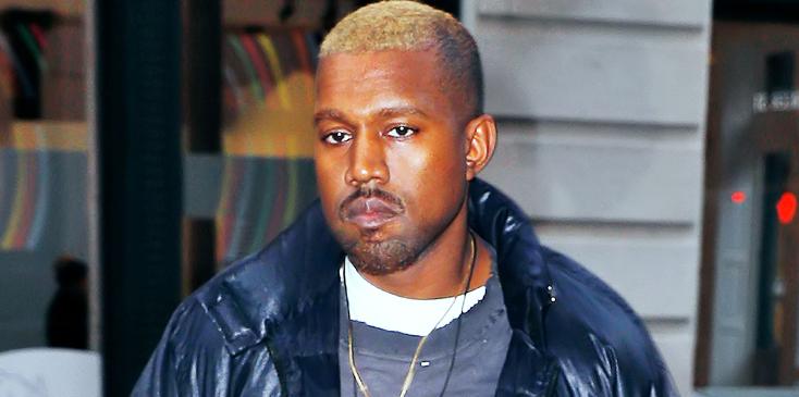 Kanye West out and about in Soho with bleached hair (fixed color profile)