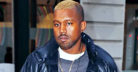 Kanye West out and about in Soho with bleached hair (fixed color profile)