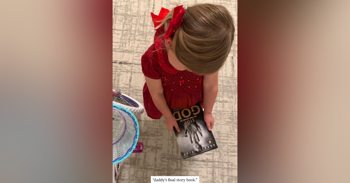 Photo of Erika Kirk posted a photo of her daughter holding Charlie Kirk's final book.