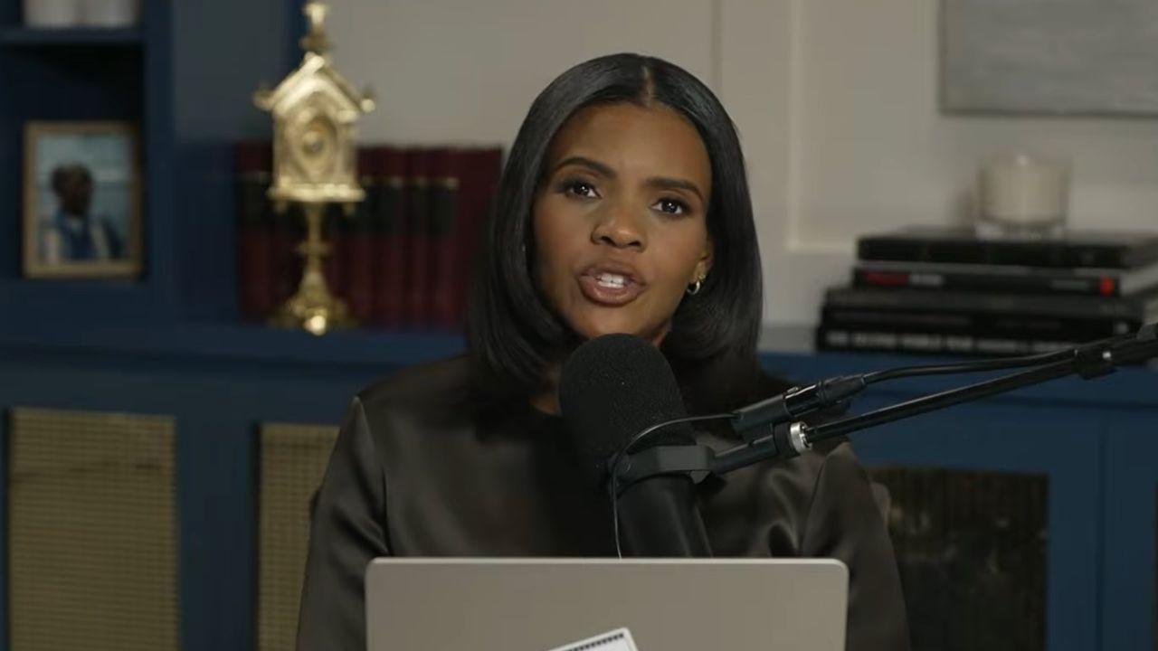Image of Candace Owens criticized her past support for Donald Trump in the compilation.