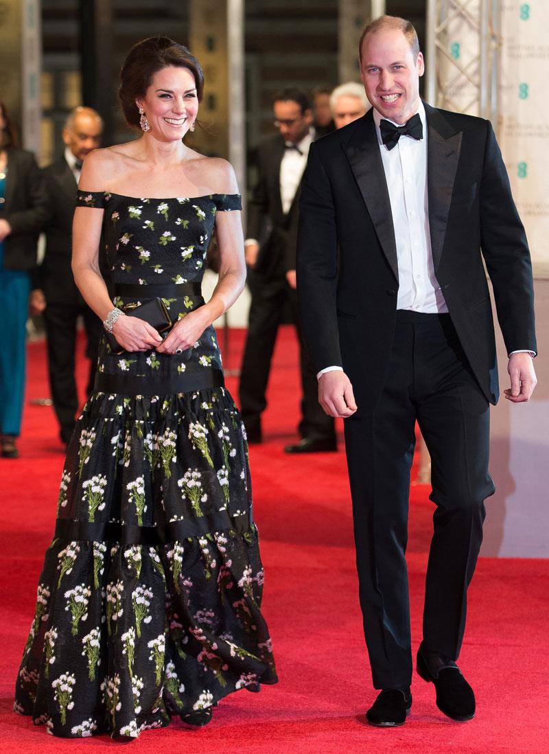 Kate Middleton BAFTA Gown Prince William 04