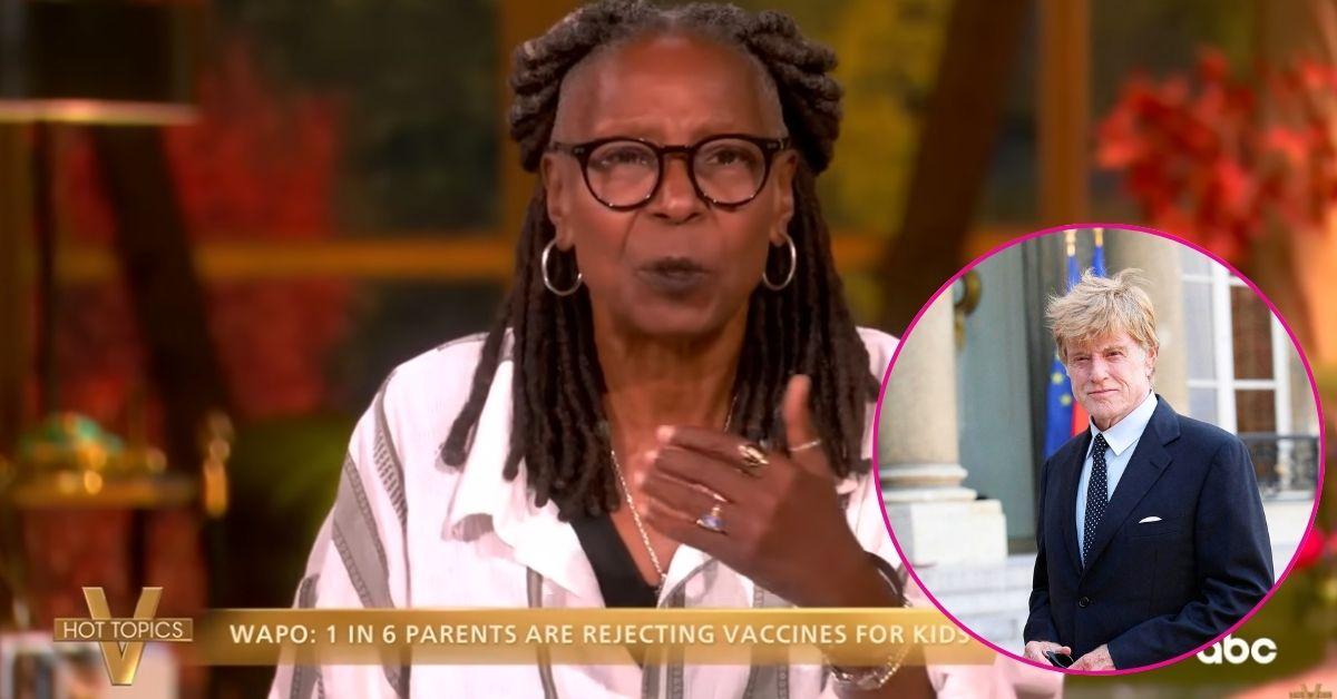 Compsite Photos of Whoopi Goldberg and Robert Redford
