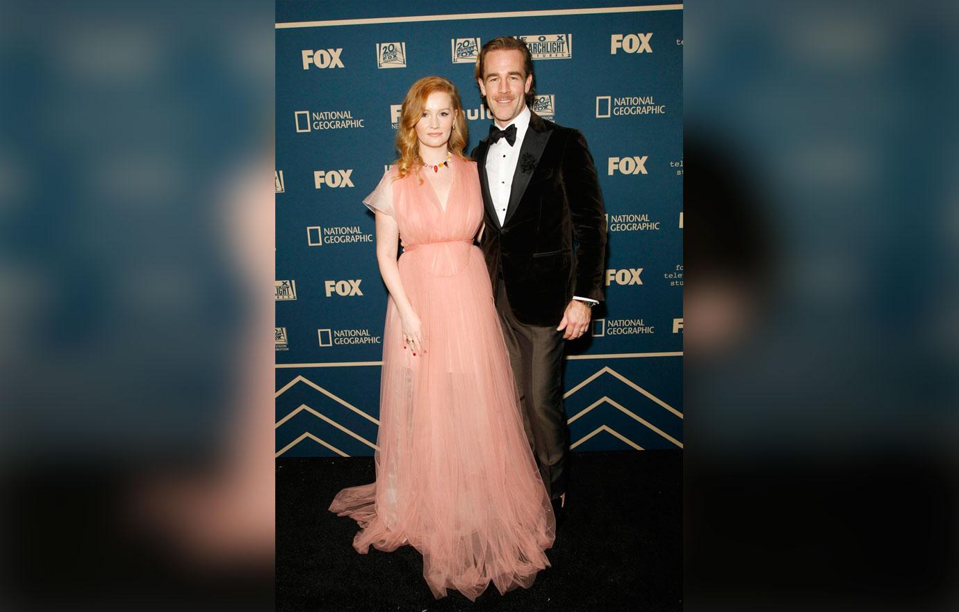 James And Kimberley Van Der Beek On Red Carpet