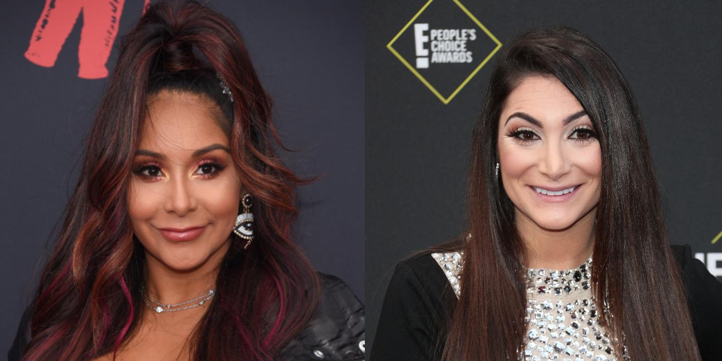 Nicole 'Snooki' Polizzi Snooki and Deena take a break from working