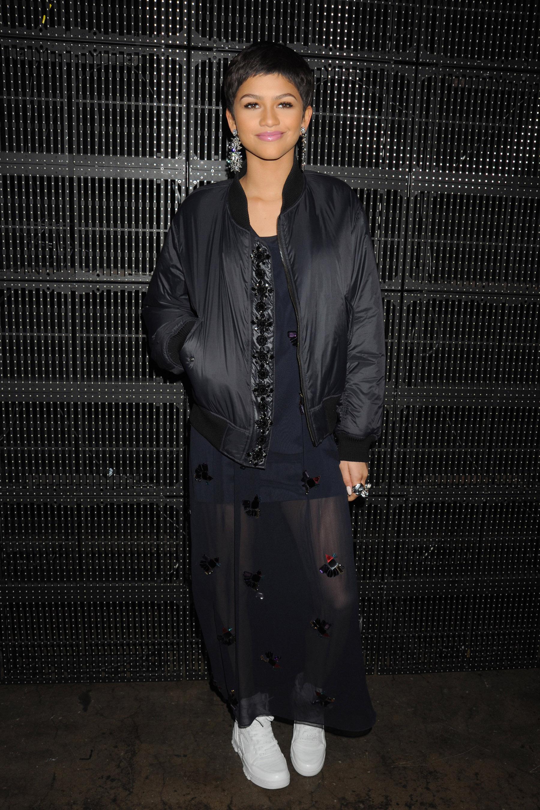 Celebrities front row for DKNY Fall/Winter 2015 Runway Show in NYC