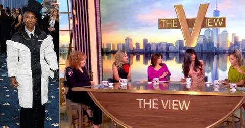 Photo of Whoopi Goldberg and a picture of 'The View' cast