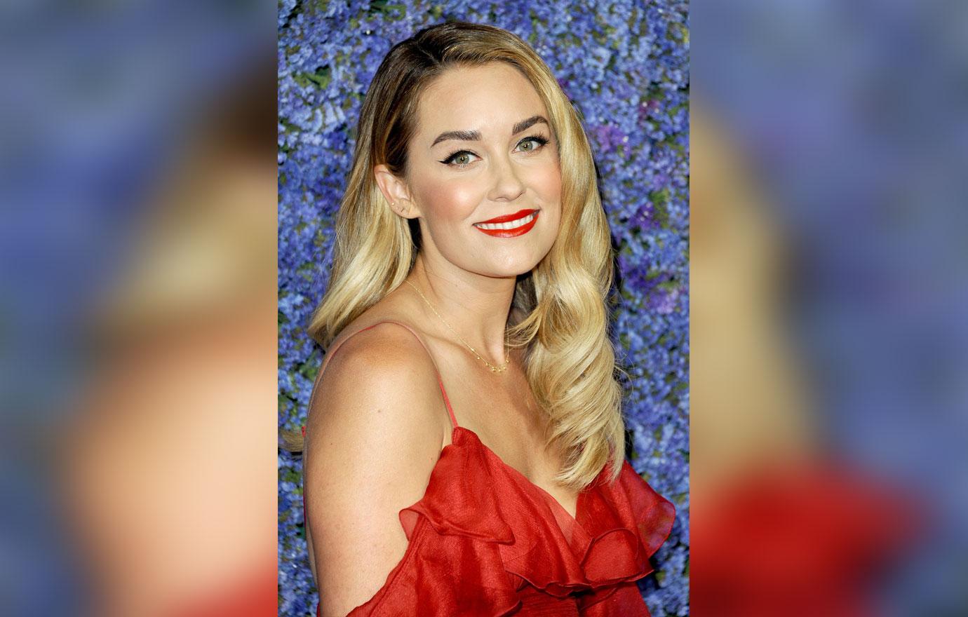 Caruso's Palisades Village Opening - Lauren Conrad Wearing Red Dress Close Up