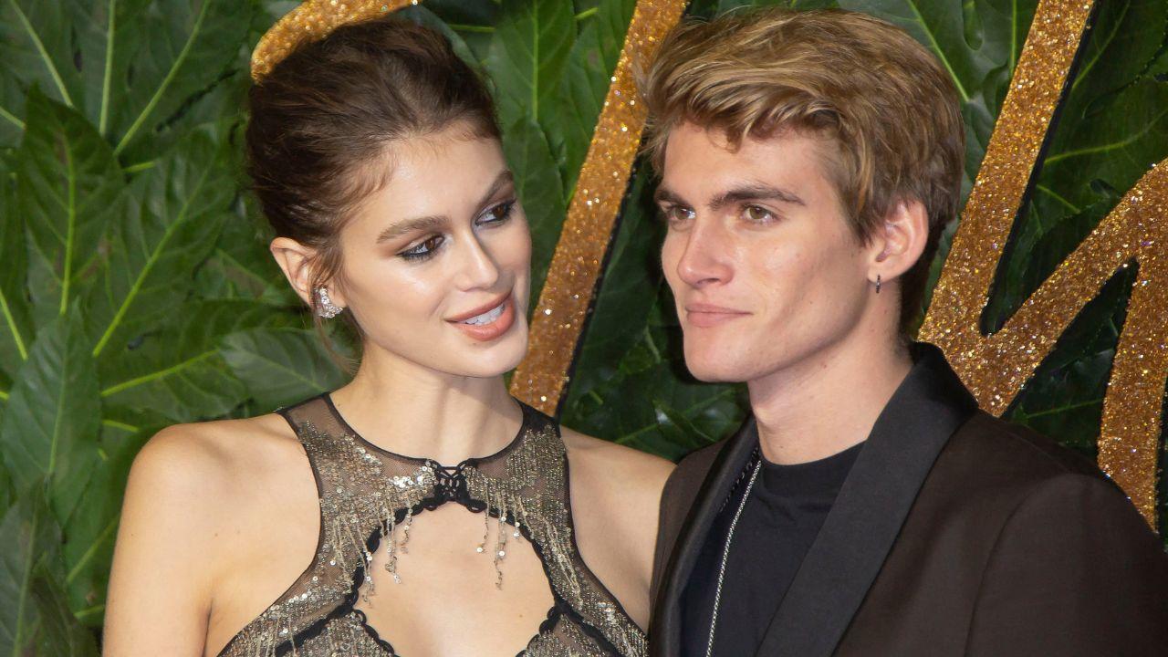 Image of Kaia Gerber and Presley Gerber.