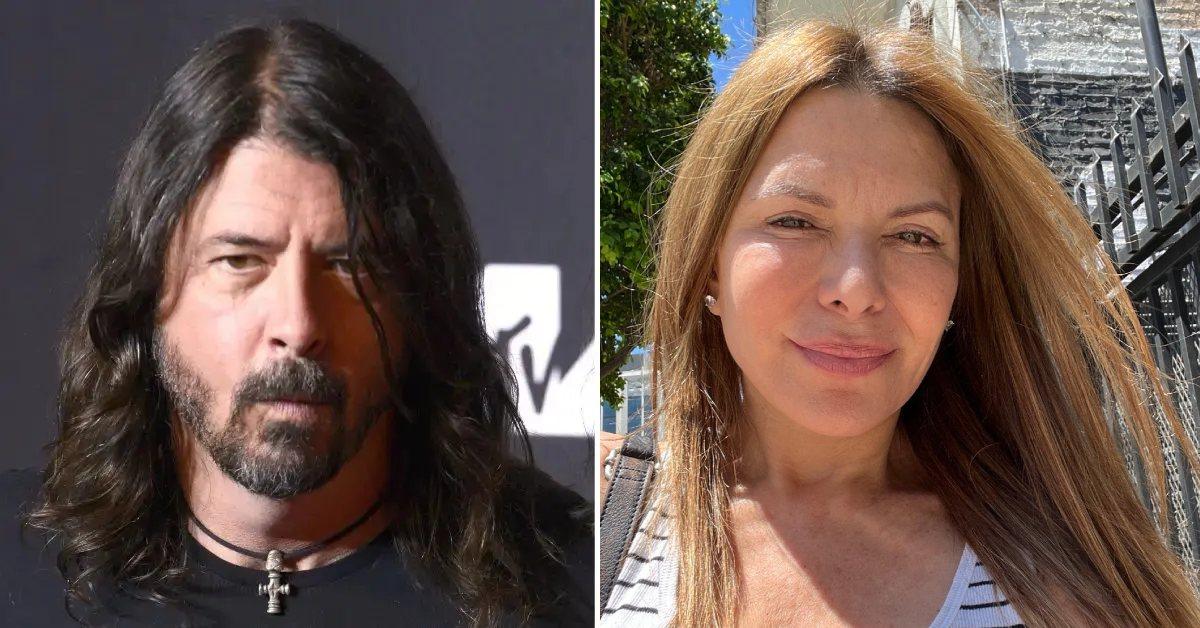 Composite photo of Dave Grohl and Kari Wuhrer