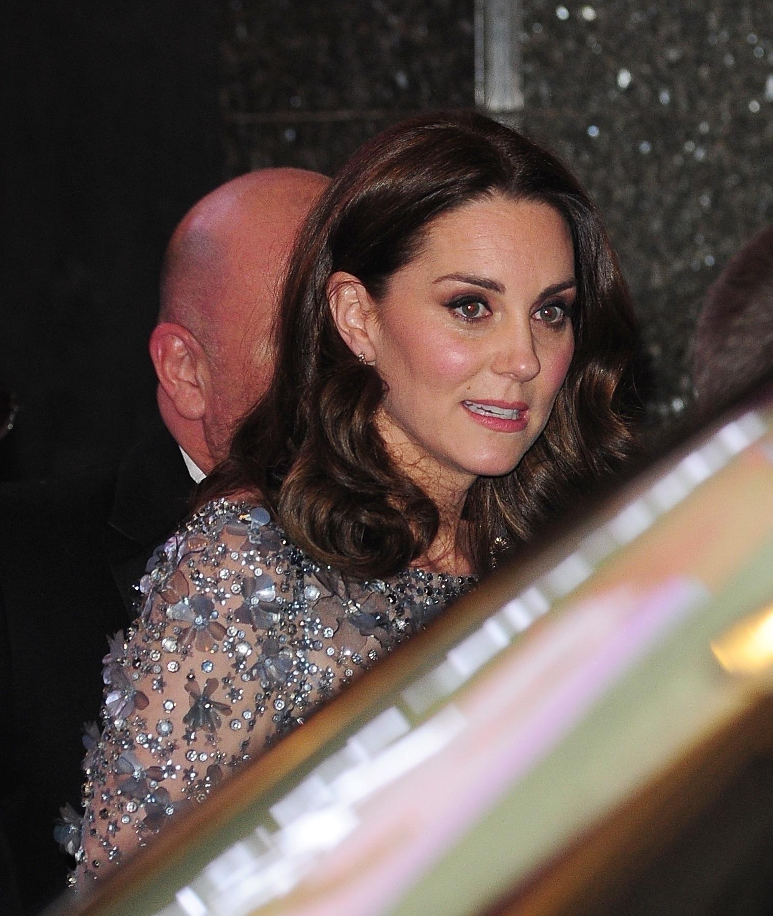 Duke and Duchess of Cambridge leaving Royal Variety Performance