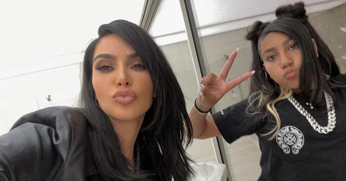 North West Gifts Mom Kim Kardashian Diamond Necklace For Her Birthday