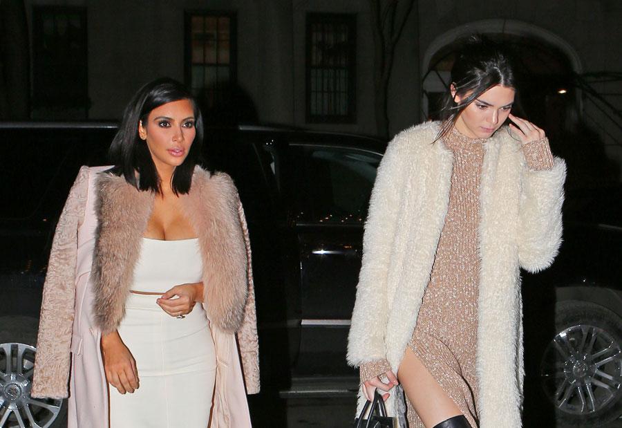 Kim kardashian north west kendall jenner new york splash