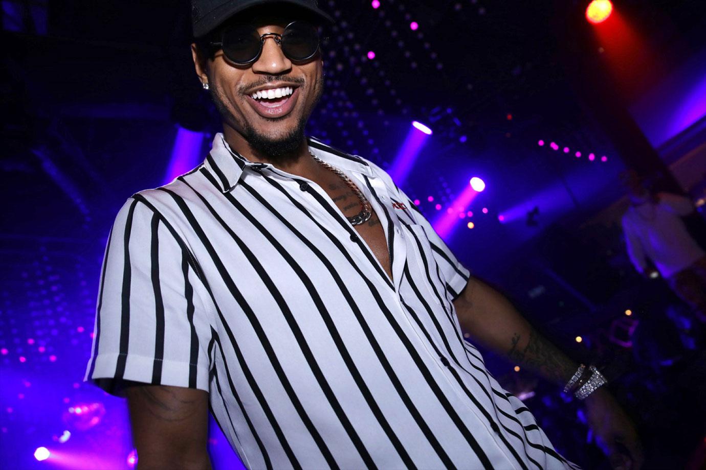 Trey Songz In Striped Shirt trey songz baby mama