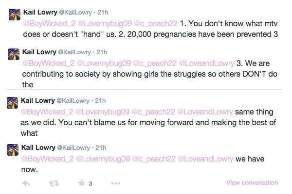 Kailyn lowry teen pregnancy tweet