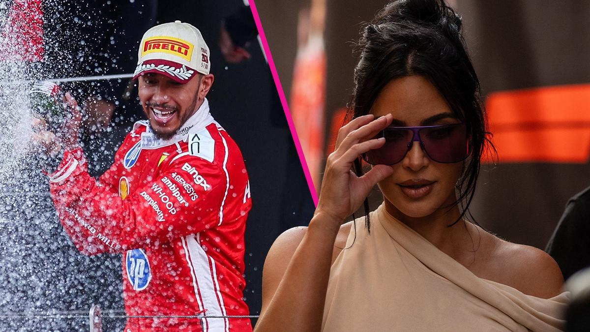 Photo of Lewis Hamilton and Kim Kardashian