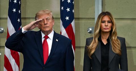 Photo of Donald Trump and Melania Trump.