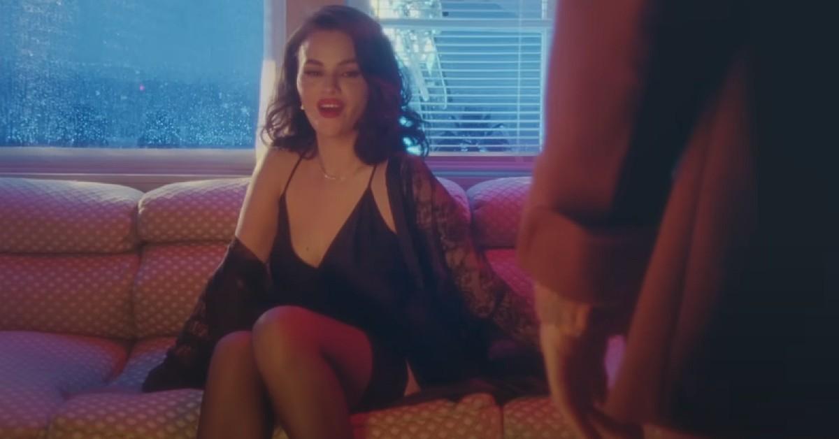 selena gomez wears thigh highs and lacey lingerie in seductive music video for her and fiance benny blancos new song sunset blvd watch