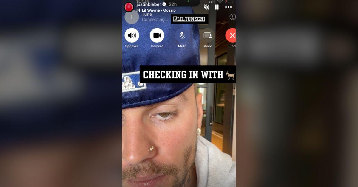 justin bieber looks high facetiming lil wayne drug use allegations photos