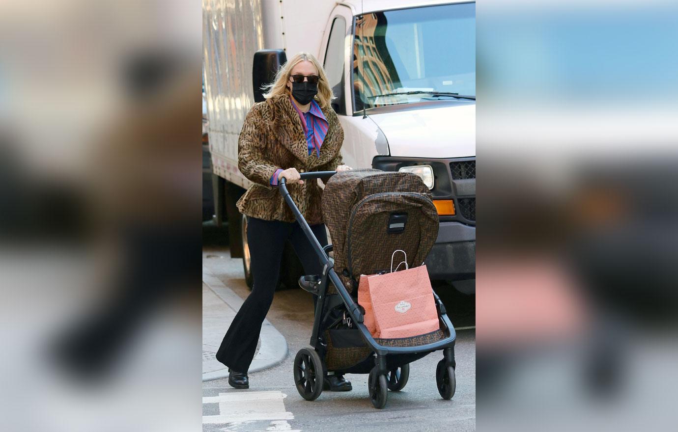 chloe sevigny looks fashionable in leopard coat in nyc