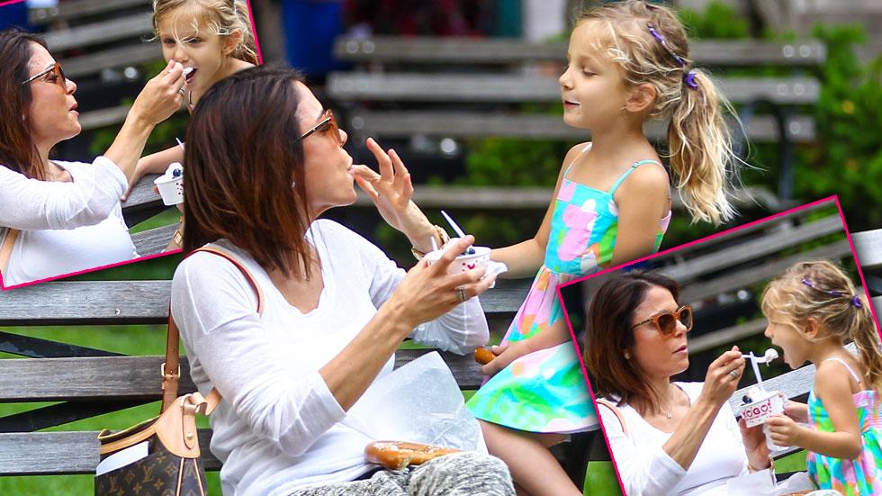 Sweet Treat! Bethenny Frankel And Daughter Bryn Munch On Frozen Yogurt