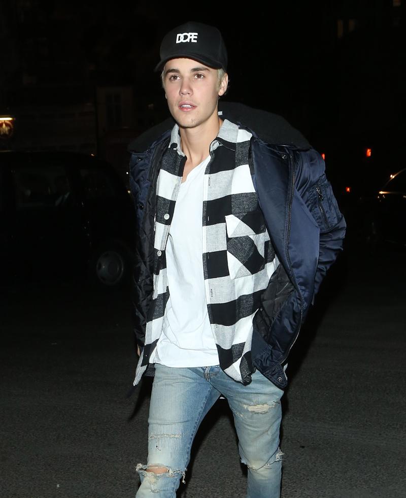 Justin Bieber partys at Tape nightclub in London with DJ Martin Garrix