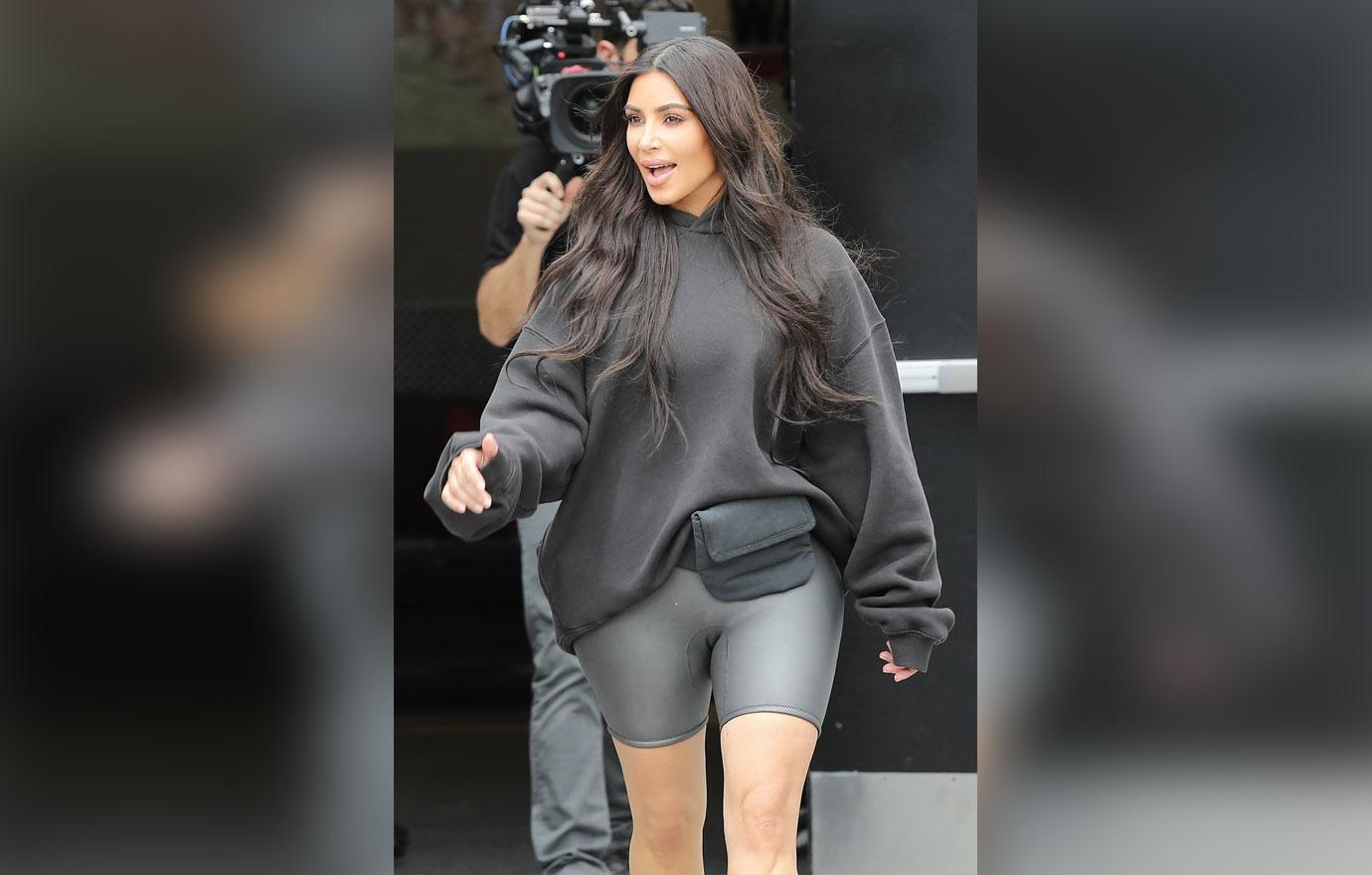 *EXCLUSIVE* Kim Kardashian arrives to the grand opening of the Watts Empowerment Center