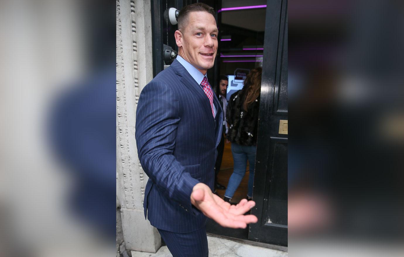 John Cena and Leslie Mann promoting their new Film &#8216;Blockers&#8217;