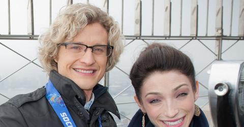Olympic Gold Medalist Ice Dancers Meryl Davis and Charlie White Visit Empire State Building