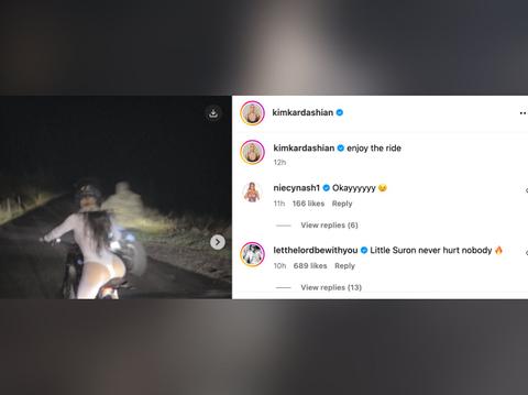 Scott Disick Comments Flame Emoji On Kim Kardashian's Thong Photos