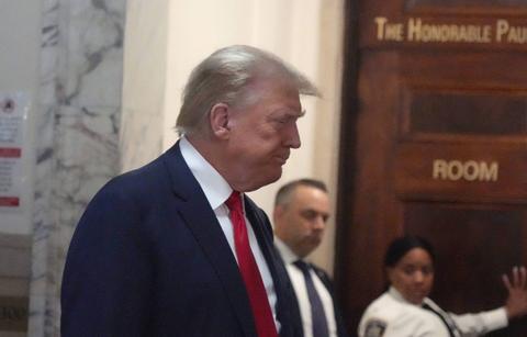 donald trump slams judge storming out e jean carroll trial