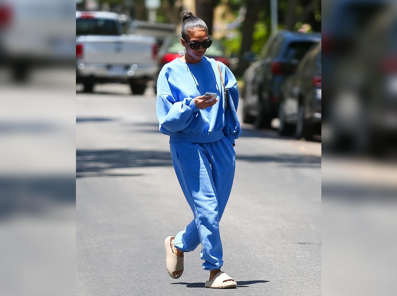 lori harvey michael b jordan breakup sweatsuit shop