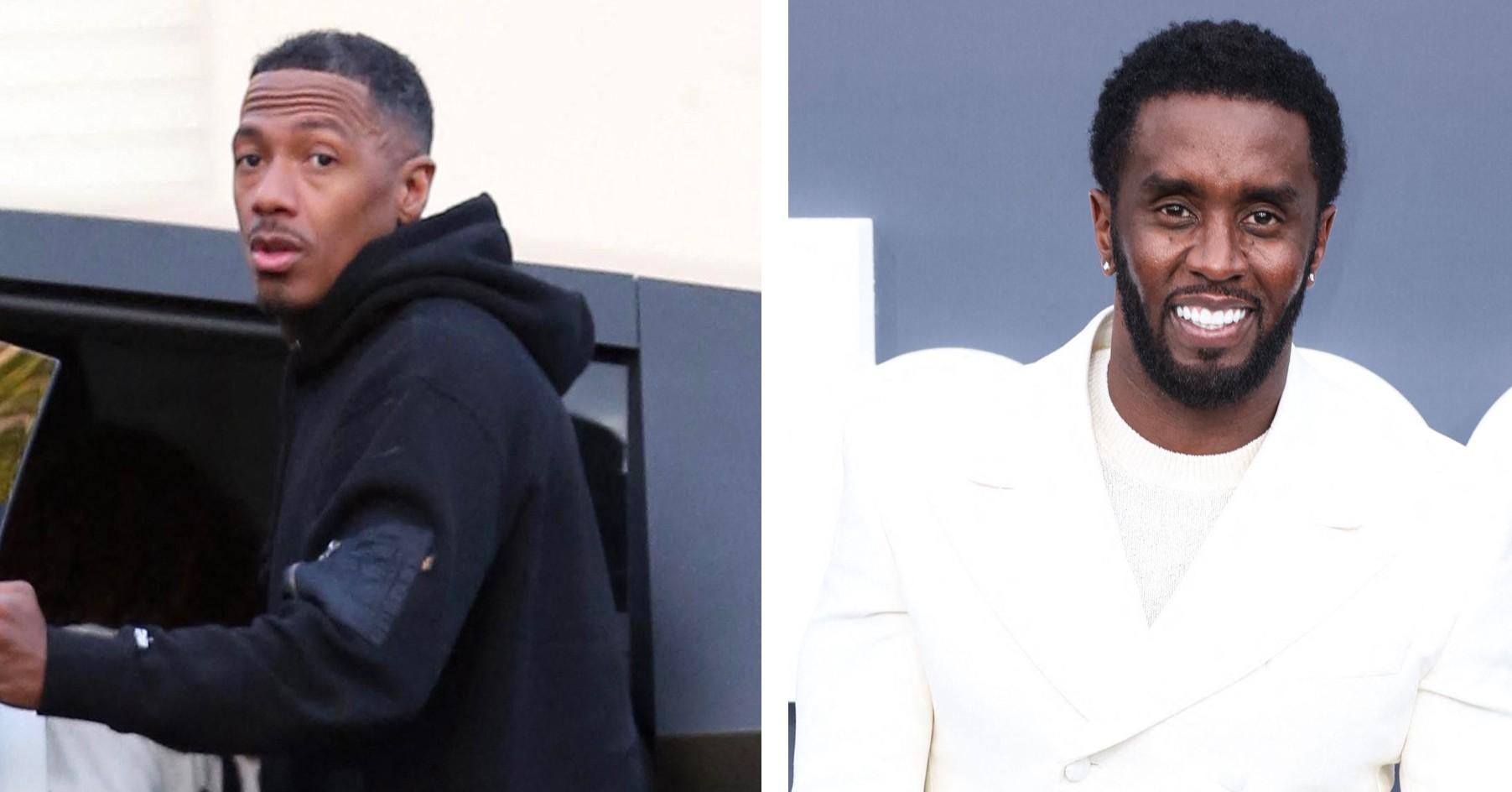 Composite photo of Nick Cannon and Sean 'Diddy' Combs. 