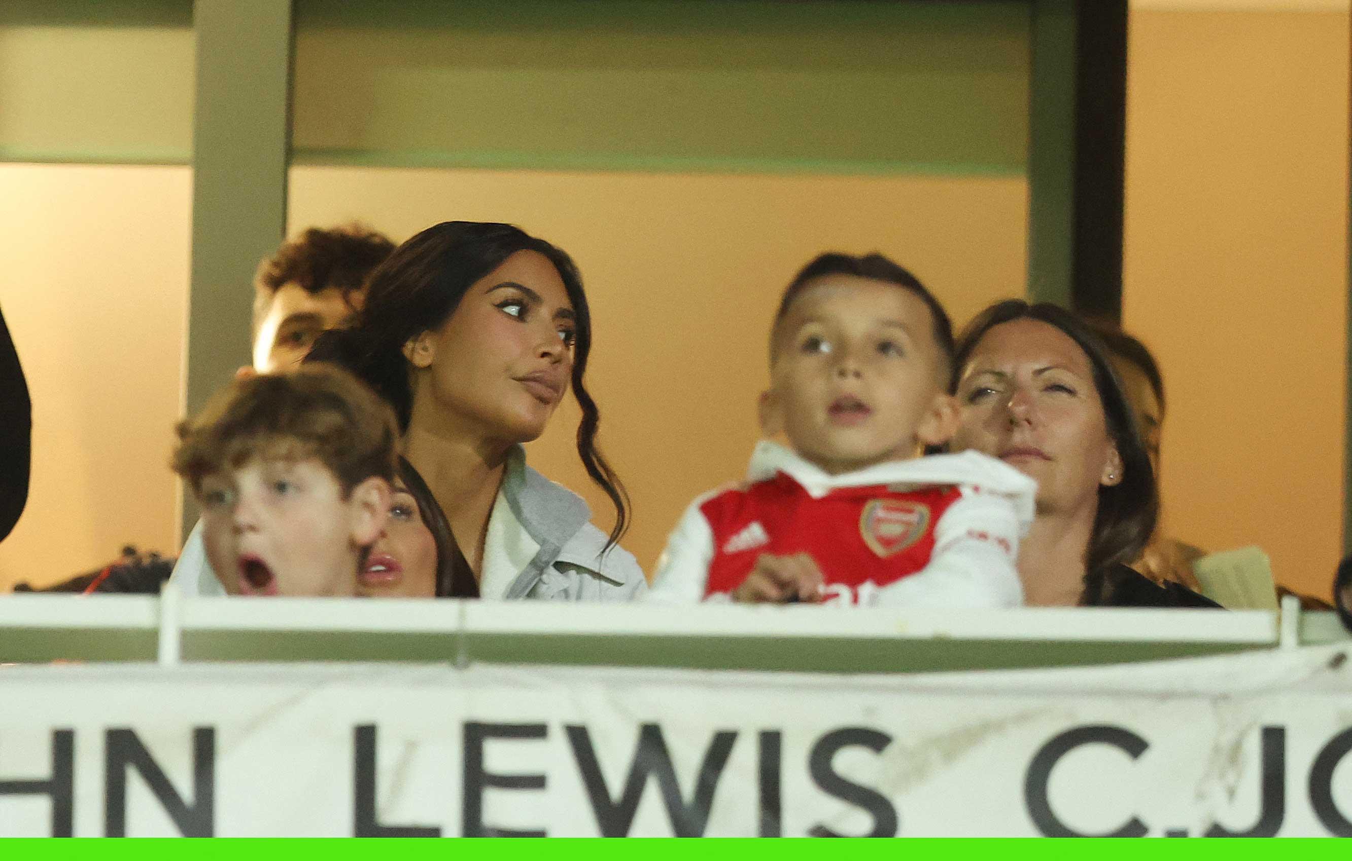 arsenal v sporting lisbon kim kardashian saint