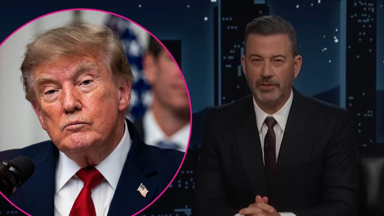 Composite photo of Donald Trump and Jimmy Kimmel.
