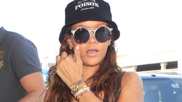 Rihanna Leaves Travis Scott Home As She Goes Braless And Flaunts Nipple Ring On Her Way To Brazil 5460